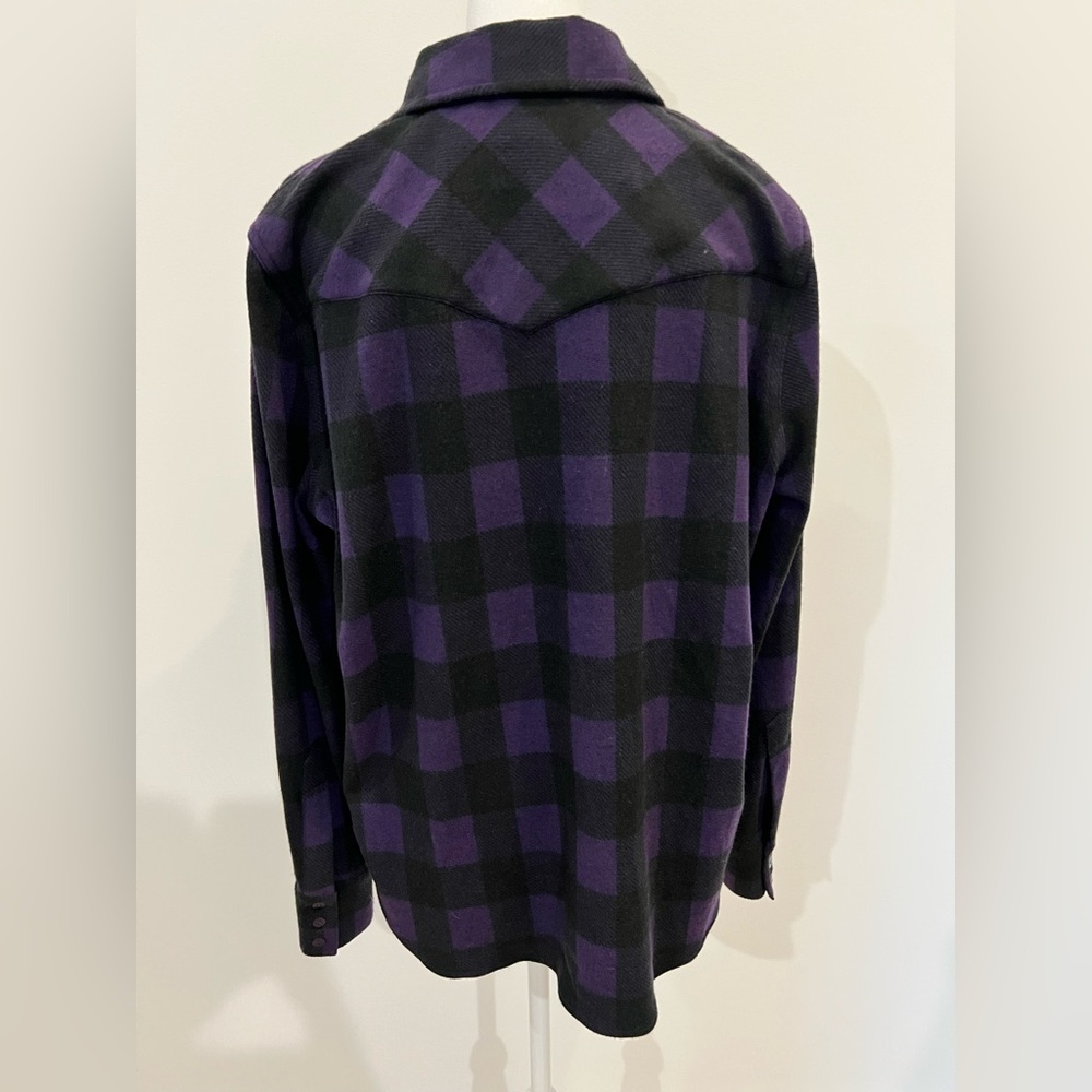 Tuckernuck Aubergine Check Chandler Flannel Size L - Picture 6 of 11